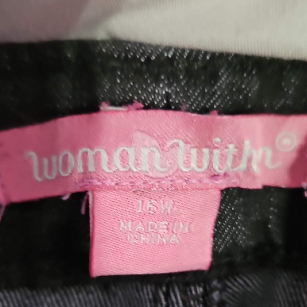 Woman Within Black Denim Capri - Picture 2 of 3